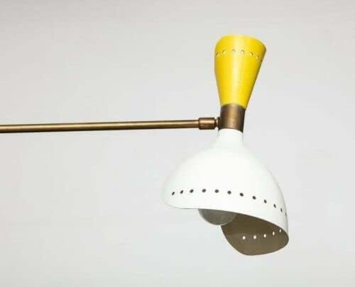 A Craft n 'Creations Modern Candelier Meio do século Lâmpada Sputnik Luminária de teto de três braços