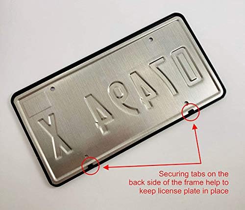 2 embalagem de alumínio de alumínio Tampa da placa de placa para a estrutura da placa Acura com tampas de parafuso cromado e 2 orifícios