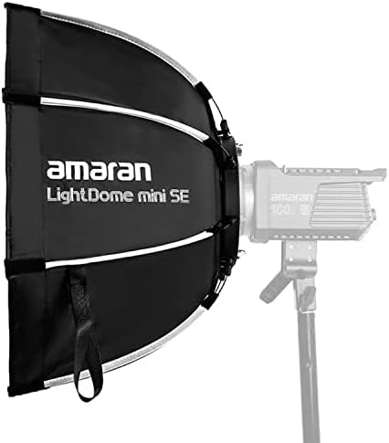Aputure Amaran Light Dome Mini Se Softbox Softbox Setup rápido Os arqueiros compactos Montar modificador de luz macia octogonal