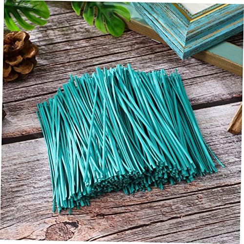 Hanabass 1000 PCs Taço de fio Taque de cabo Craços de fio para artesanato Lace verde Up Saco de alimentos PVC Material de arame de fios