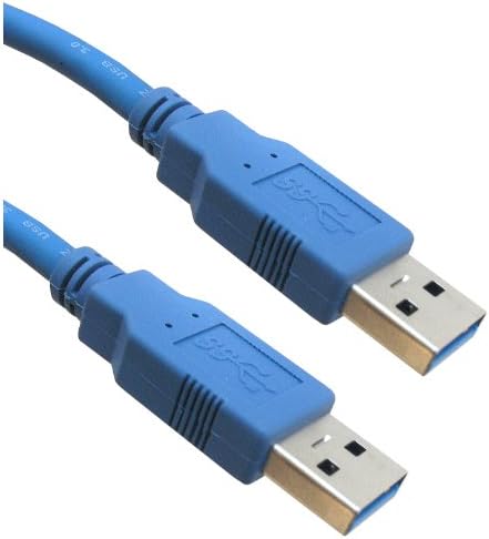 ACCL 6 pés USB 3.0 Cabo, azul, tipo A Male A/Tipo A masculino, 4 pacote