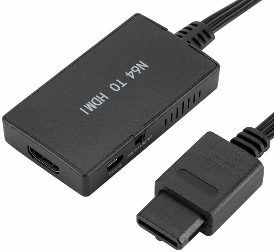 Conversor de adaptador Jrshome N64 para HDMI com cabo HD para Nintendo GameCube Super NES SNES Sem necessidade de instalar drivers,