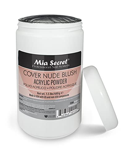 Mia Secret - Capa Poto de acrílico de blush nude 1.5 libras