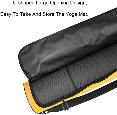 Laiyuhua Yoga Mat Bag, bolsa de ginástica de ioga com zíperas duplas para mulheres e homens - zíperes lisos, abertura grande