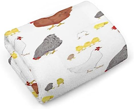 Happy Chickens de Páscoa Face toalha Toalhas premium pano de lavagem de pano para spa de hotel e banheiro