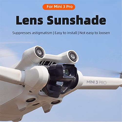 Lente Capas de sol para DJI mini 3 Pro Drone Protective Protective Anti-Glare Gimbal Lens Hood Câmera Guarda RC