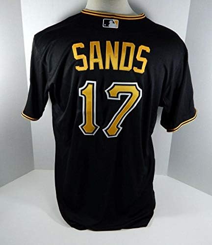 2013 Pittsburgh Pirates Jerry Sands #17 Jogo emitiu Black Jersey Pitt33132 - Jogo usada MLB Jerseys