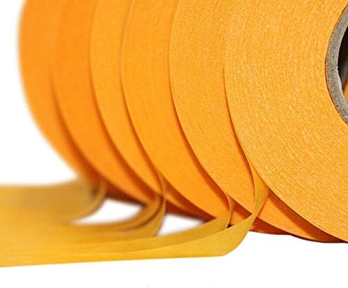 Senrise 2 rolos fita adesiva - 0,15 mm x 5mm x 50m - fita adesiva amarela para uso profissional e diy, decoração, artesanato,