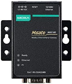 Moxa mgate mb3180: 1 porta rs-232/422/485 modbus tcp para gateway de comunicação serial