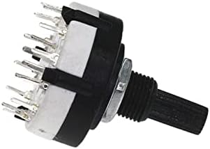 Basni rs26 plástico 4 pólo 3 posição Banda rotativa interruptor 2 pólo6 Posição 1 pólo12 Posição Posição comprimento 21mm eixo da banda de eixo interruptor