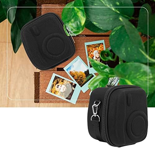 Caixa de câmera dura BLUMME compatível com Instax Mini 12 Câmera instantânea. Com alça ajustável e bolsa de malha