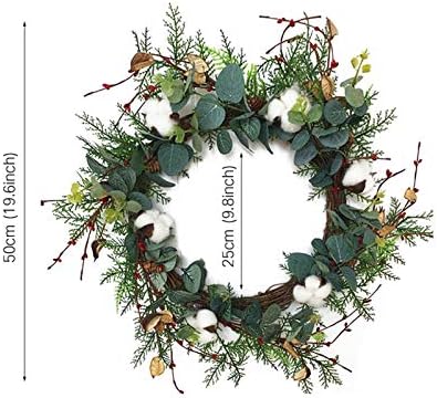 Trentsnook Christmas Wreath Simulation Garland Lysimachia Ring Pendant Christmas Decoration Wreath Berries Diy Christmas Wreath