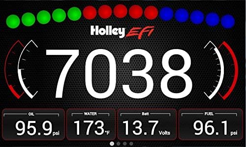 Holley Efi Digital Dash, 1 profundidade, 4,625 altura, 7,5 Largura, 7 Tela diagonal, compatível com Holley Efi, Sniper EFI & Terminator