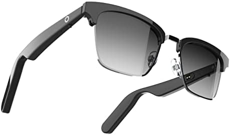 Lucyd Smart UV Óculos de sol UV - óculos homens e mulheres Bluetooth com orelha aberta, ruído cancelando microfones sem fio - Assistente de voz Siri & Alexa Support - Driving & Meeting - Earthbound