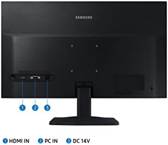 Samsung S33A Series 24 polegadas FHD 1080P Monitor de computador, HDMI, Painel VA, Modo Economizador, Modo de Jogo, Black