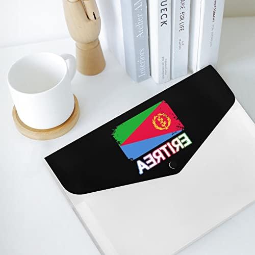 Pasta de arquivo de expansão da bandeira eritreia Polícia de bolso fofo Pastas expansíveis Pastas de acordeão Organizador de documentos