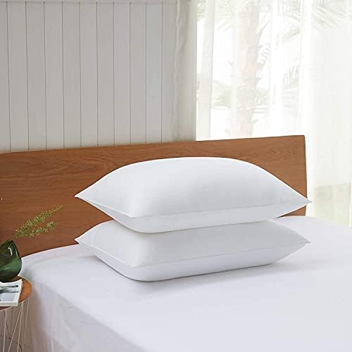 Almofadas de cama de resfriamento de acanva para dormir, preenchimento premium de microfibra suave para as costas laterais