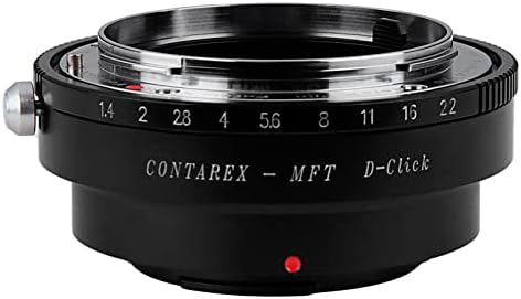 Adaptador de montagem de lentes Fotodiox Pro, Contarex lente para câmeras digitais Micro 4/3 Mirrorless sem espelho com Dial