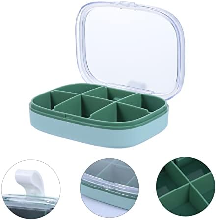 Caixa de dispensação de caixa de caixa esquea Mini caixa de armazenamento da caixa de viagem Mini Caixa de armazenamento Green Portable