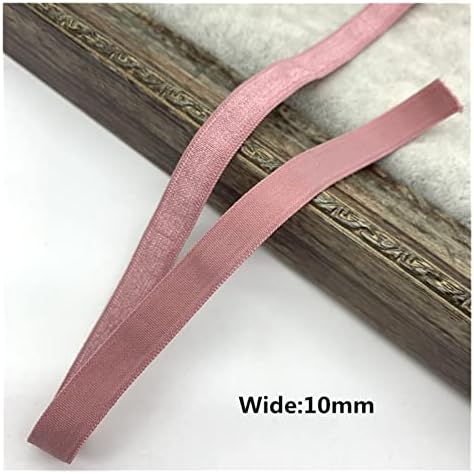 Xzing elástico banda 3/10/15/20/25mm 20 yards fita elástica dobra sobre spandex elástico para costurar renda com acabamento na cintura banda de vestes