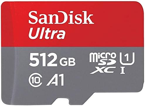 Sandisk Ultra 512GB Micro SD para o telefone LG funciona com LG K71, LG K22, LG Wing Cell Phone, pacote de cartão UHS-1 com 1
