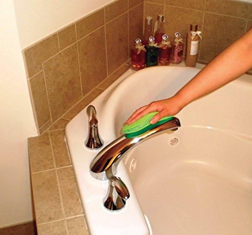 A&H Tub 'n' Tile Microfiber Kitchen e Banheiro de limpeza esponjas,