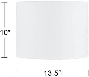 Tambor lâmpada de lâmpada de estampa quadrados modernos bege meio 13,5 top x 13,5 inferior x 10 alta aranha com harpa de substituição
