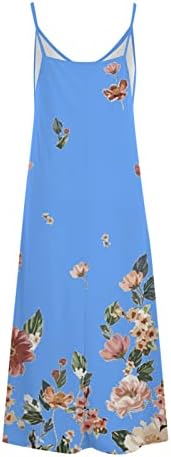 PEJOCK MULHERES PRIMEIRA FLORAL CAMI MAXI VENDES 2023 SUNDRESS DE PESCO