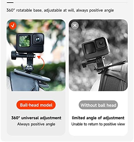 Natefemin Backpack Clip Mount Holder para GoPro Hero Action Camera Acessório