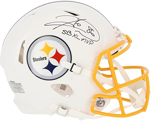 Hines Ward Pittsburgh Steelers autografou o Riddell White White Revolução Alternativa Revolução Capacete autêntico