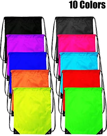 Shappy 20 peças Bolsa Backpack Backpack Bag Cinch Tote Travel Rucksack para viajar e armazenamento