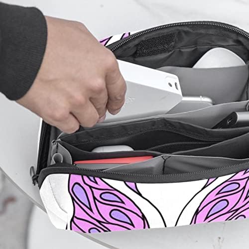 Bolsa de bolsa de maquiagem de maquiagem de borboleta feminina e feminina