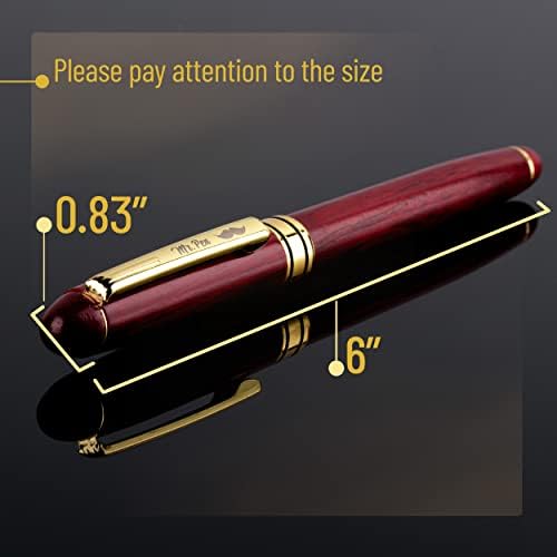 Sr. Pen- caneta de madeira de luxo, tinta preta, caneta sofisticada, canetas sofisticadas para mulheres, canetas bonitas