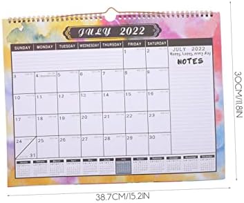 Calendário Operitacx 5pcs O calendário de adesivos do escritório, calendário de planejamento pendurado calendário 2022 calendário de