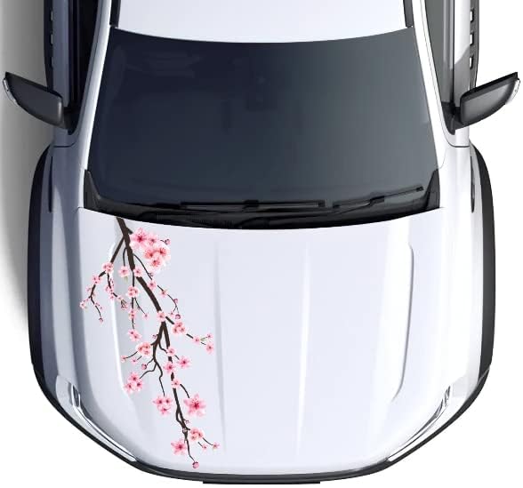 Adesivos de carro de árvore rosa decalque H2 para mulheres | Adesivos de decalques rosa para capuz de carro, roda do carro, lado do