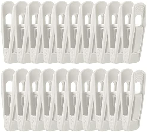 Cabine de cabide cabides - clipes de cabide para cabides de plástico, 20 PCs Clean Clips, clipes de cabide de bebê