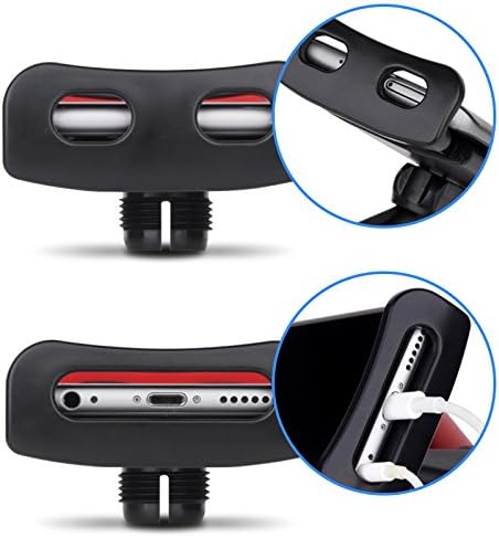 Hochiton Car-Arest Mount Universal 360 ° Rotativo ajustável para telefones e tablets PCs 4.7 -10.5, suporte de cabeça,