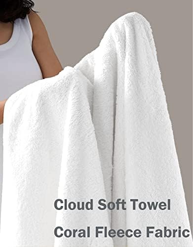 Conjunto de essen verde de 4 toalhas de banho brancas 35 x70 Toalha de chuveiro de chuveiro alto de alta absorção x70