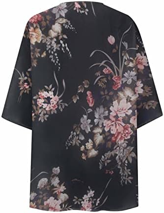 Cardigan Kimono Cardigan para mulheres de verão Fronteiro