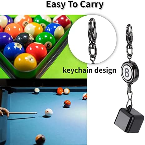 JOVENN SNOOKER BATE, fácil de usar com o suporte do giz de clipe de cinto, para piscina de slooker de giz de bilhar