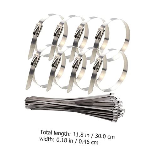 DOITOOL 30PCS METAL ZIPPER TANTES TAGAS DE CABO DE CABO ELÉTRICO CABELO DE TRANHOS PESADOS ZIPPER PESADO DE AÇO ANTIGENTE