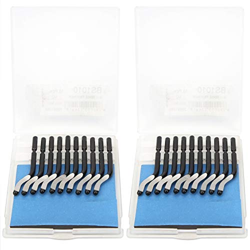 20pcs bs1010 lâminas de rebarbas de rebarbas cortadores de corte de faca de lâmpada de lâmina de lâmina de lâmina de lâmina para