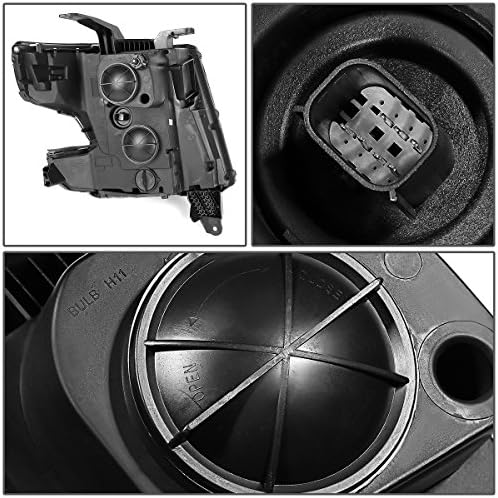 Motor de DNA HL-OH-CSUB15-CL1 Par de faróis do projetor DRL LED compatíveis com 15-20 Tahoe Suburban / 16-19 Suburban 3500HD,