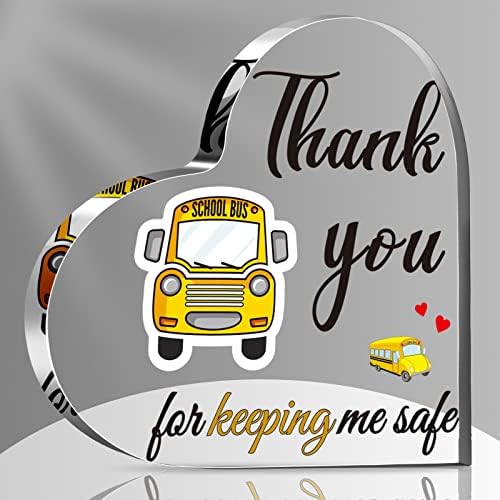 Presentes de apreciação de graduação do motorista de ônibus escolar para homens homens acrílicos apreciação de apreciação
