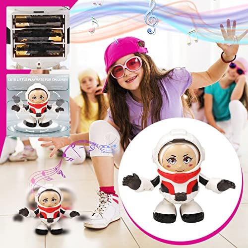 Brinquedos infantis de Stuan Dancing Robot Electric Dazzling Dance Mini Robot Light Music Dança Robô Rotativo
