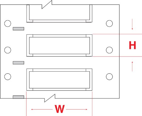 Brady B33D-2000-2-7642 Poliolefina de encobrimento térmico