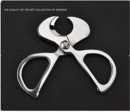 Cortador de tesoura de charuto, aço inoxidável Guillotina lâmina dupla de tesoura reta Cut Scissors Acessórios para charutos