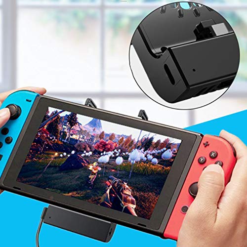 Famkit Refrigeing Charging Grip para Switch/Switch Lite Console, Dock de carregamento com o suporte de carregamento do ventilador de