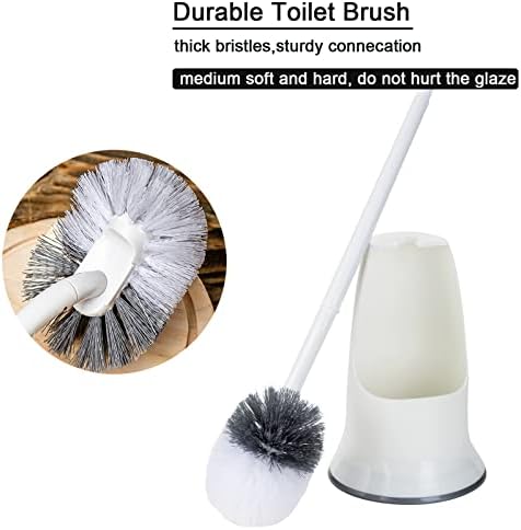 CTCWSH 2 Pacote compacto compacto Bush e porta -vaso sanitário para decoração de armazenamento de banheiro - escova