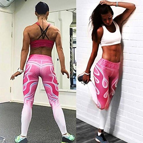 Lookatool Women's High Caists Fitness Yoga Sport Pants Leggings Impresso